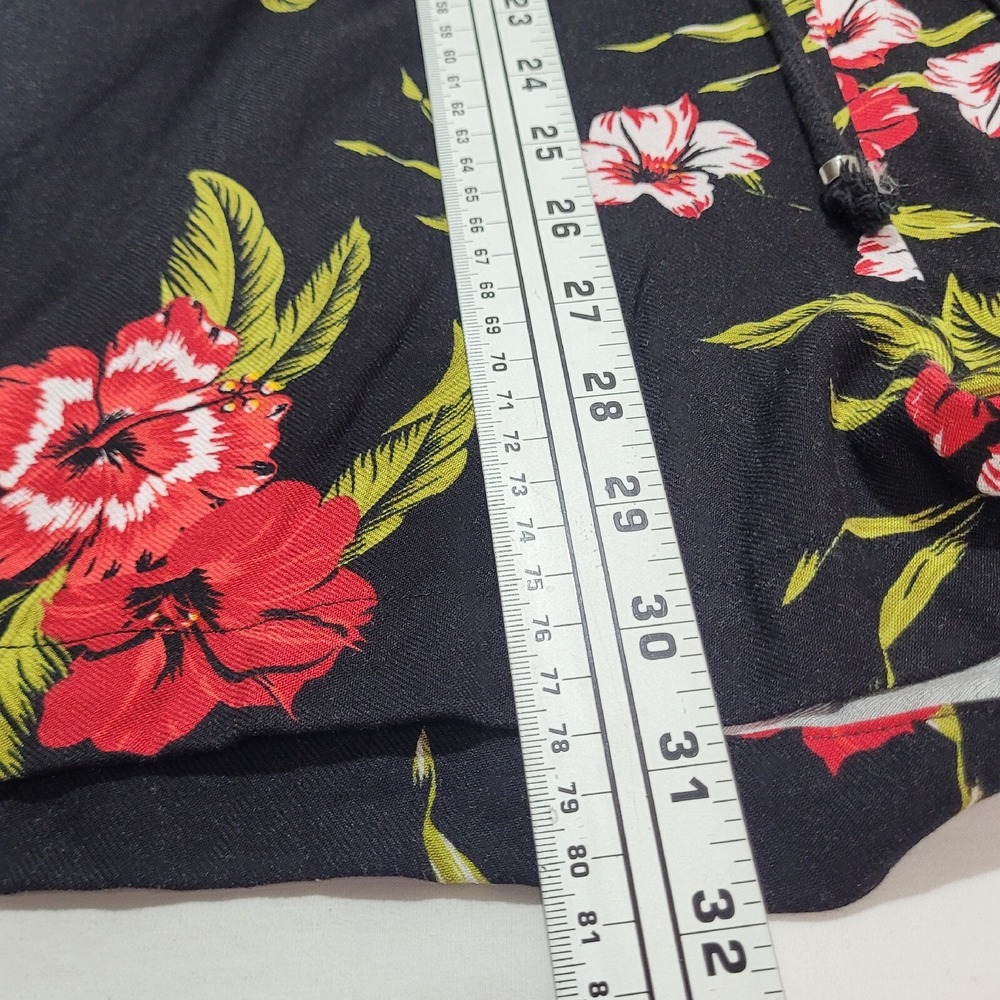 GUESS Los Angeles Womens Floral Dress Size S Casual Pockets Draw String Waist - Picture 8 of 8